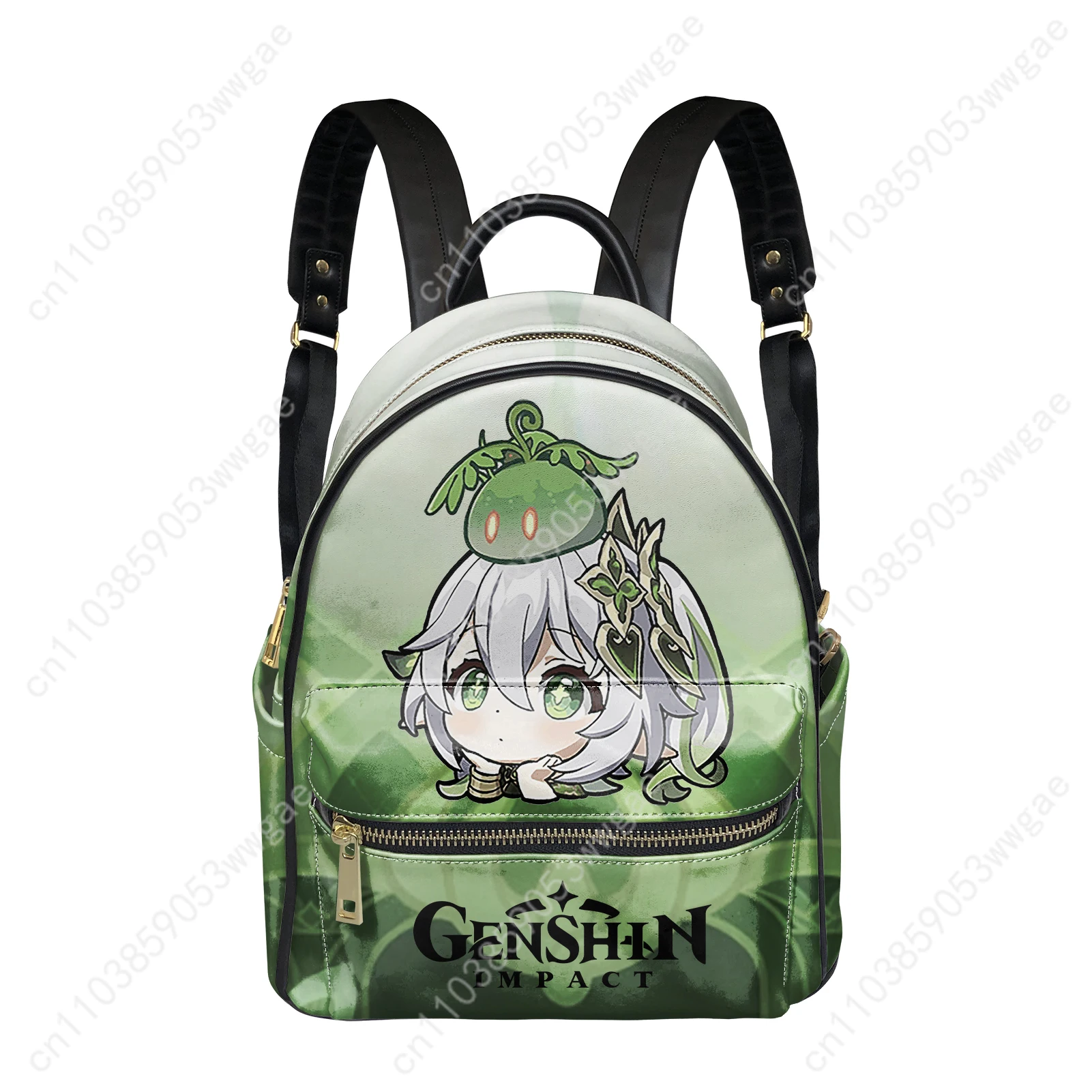 Genshin Nahida Backpack Womens Mens Knapsack Custom Text Image Double Shoulder Bag Business Travel Bookbag Rucksack Gift Daypack