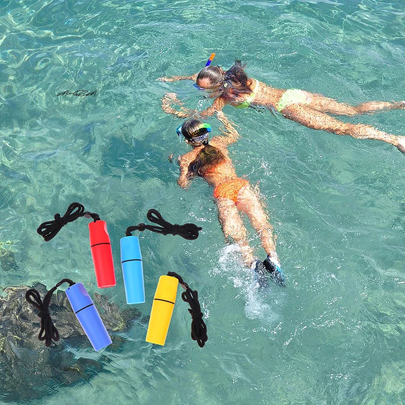 Water Resistant Storage Tube with Lanyard Portable Coin And Cash Case for Beach Hiking Rafting Practical Travel Accessory