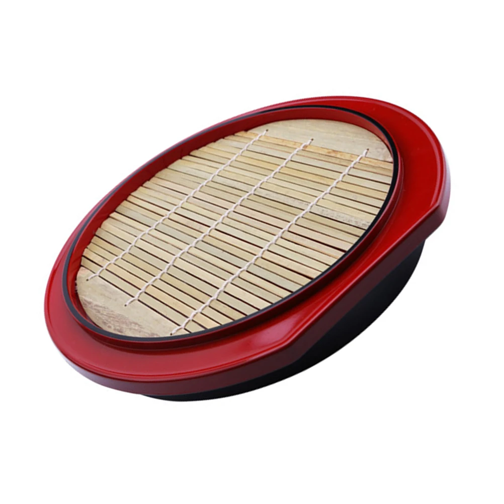 

Cold Noodle Plate Round Food Container Japanese Style Snack Tray Melamine Dessert Tableware Kitchen Bar Utensils Set Dining