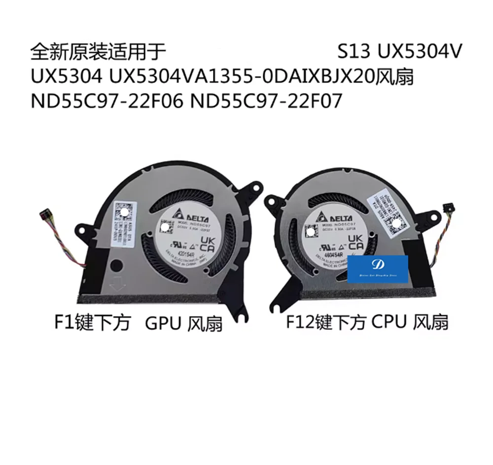 FOR ASUS Lingyao X13 2023 ZenBook S 13 OLED UX5304V Fan