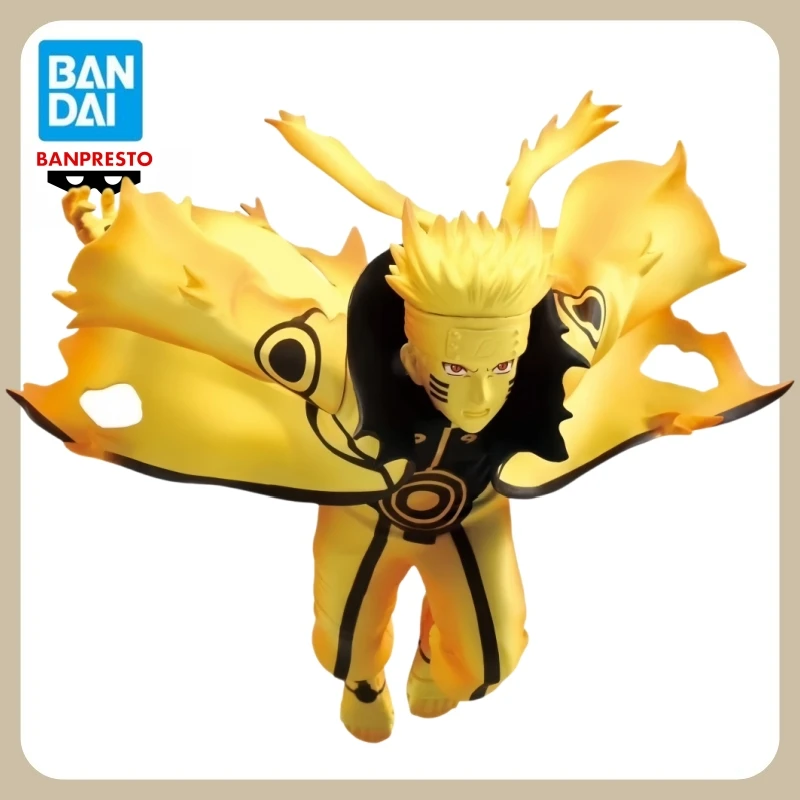 

100% Bandai Official Genuine Banpresto VIBRATION STARS Naruto：Shippūden Uzumaku Naruto Kurama Model Anime Figures Statue 17cm