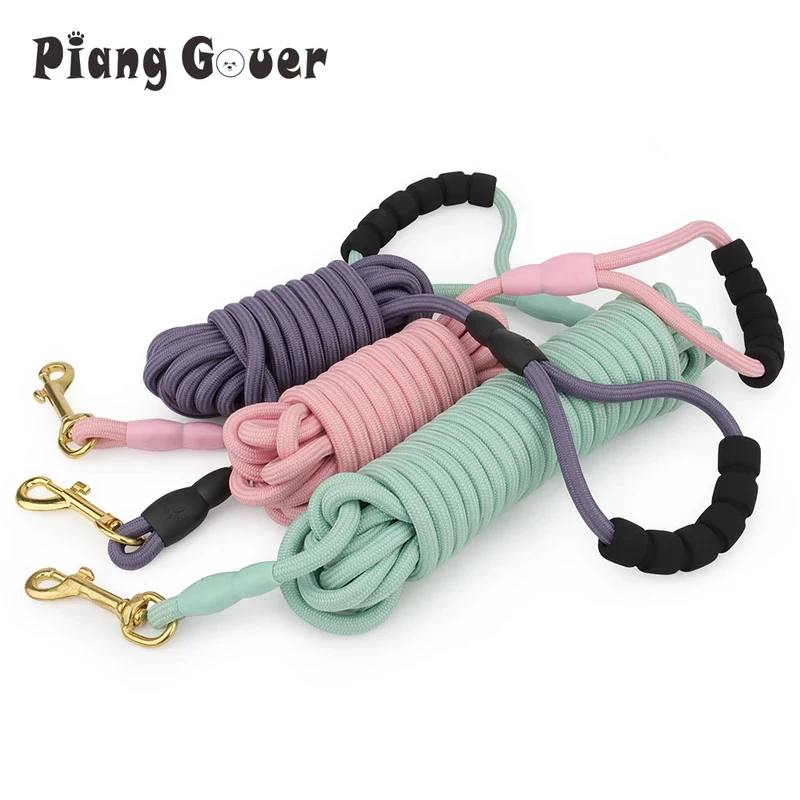 Durable Dog Leash for Outdoor Training Walking Running - Long Pet Leash with Padded Handle for Small Medium Large Dogs