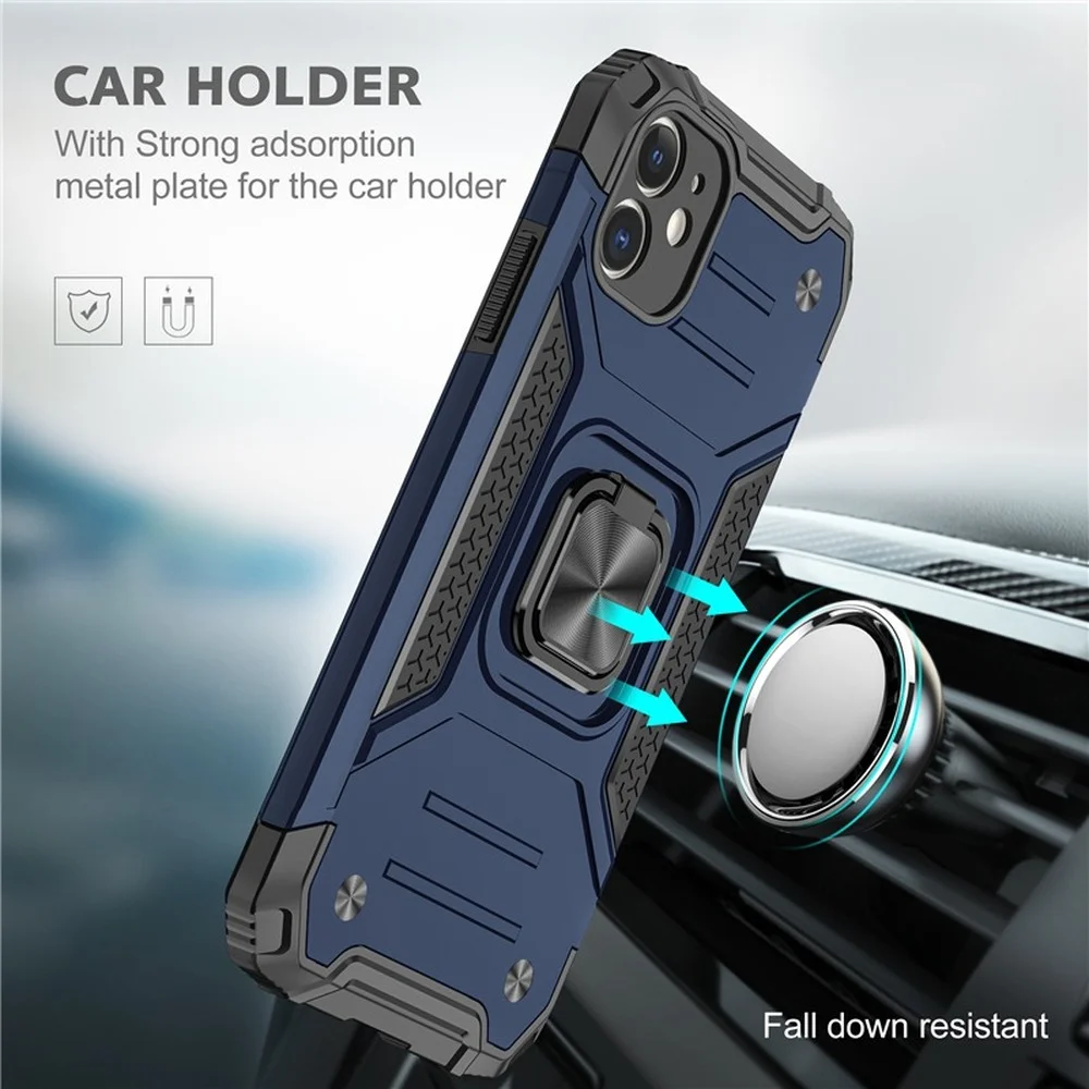 Shockproof Case For iPhone 11 12 13 Pro Max X SE 2020 7 8 6S 6 Plus Hybrid Armor Holder Cover For iPhone 12 Mini XS Max XR