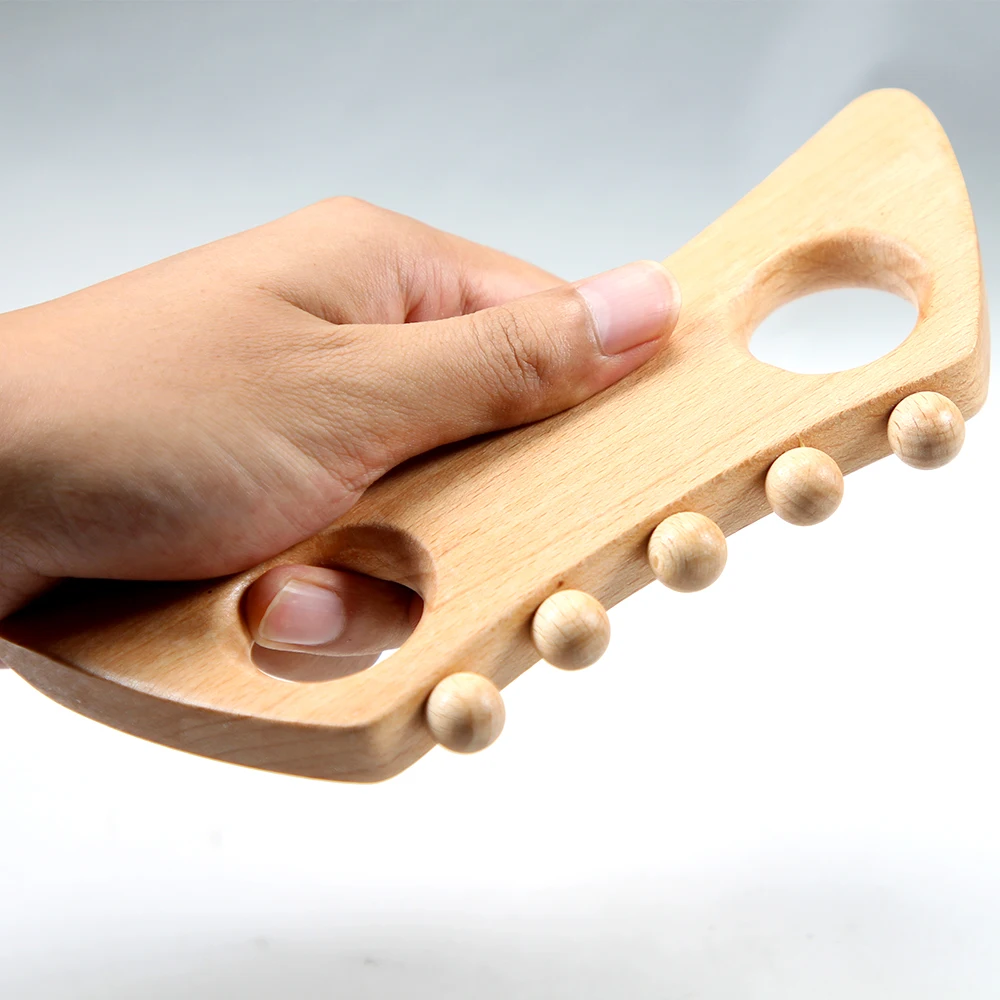 New Wooden GuaSha Massage Board Lymphatic Drainage Massager Wood Therapy Tools for Body Shaping Anti Cellulite Muscle Release