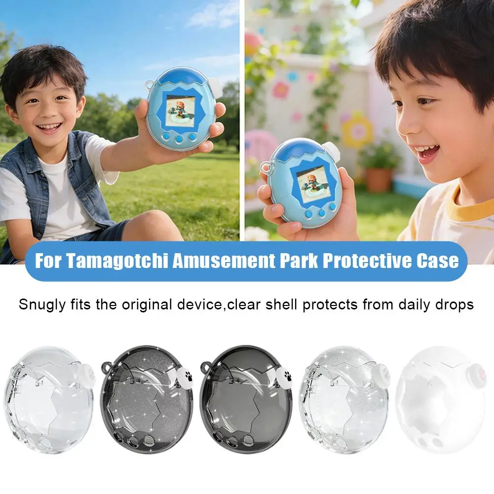 2026 Transparent Protective Shell for Tamagotchi Paradise Simple Shockproof Anti-Scratch Case Game Console Decorative Cover 1pcs