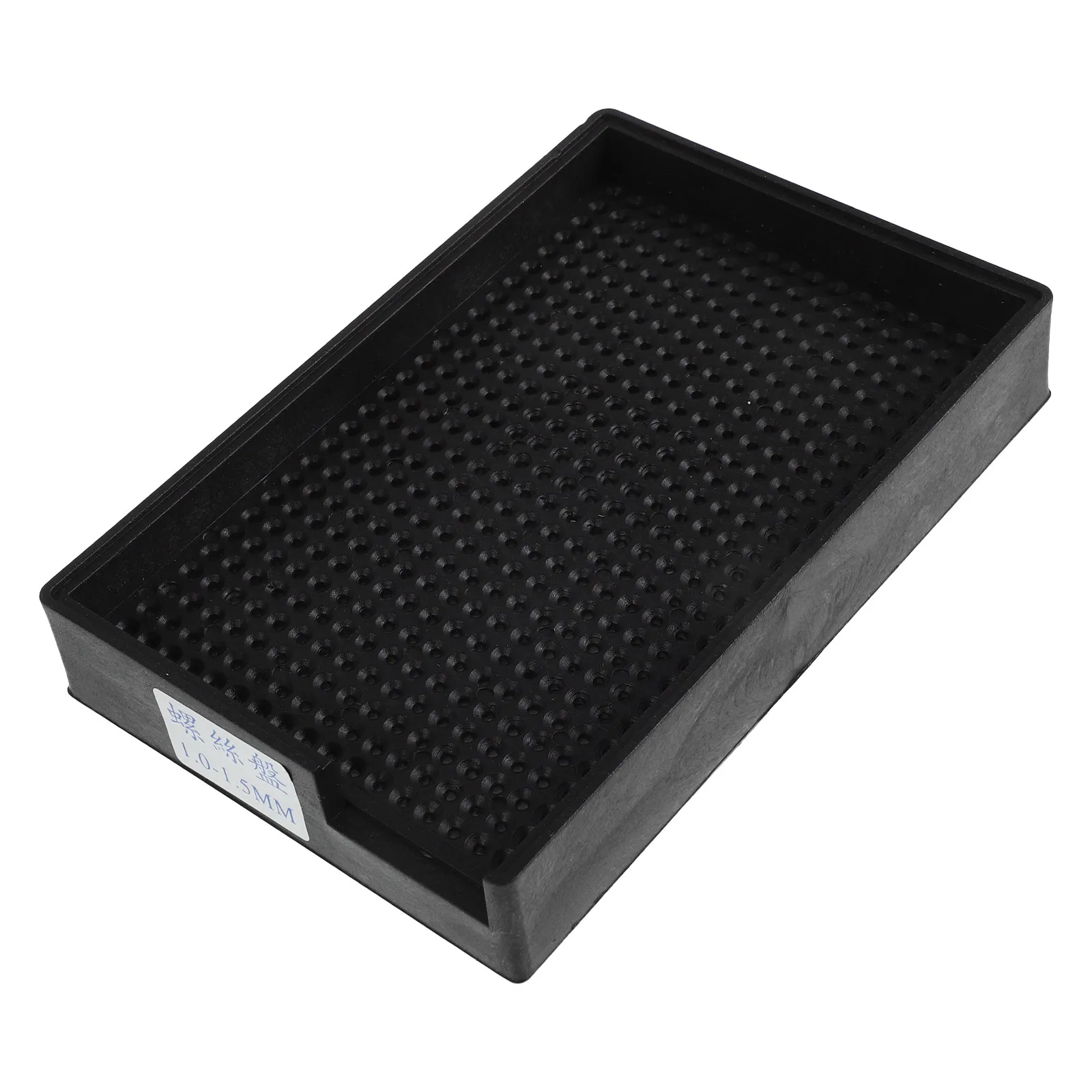 

Anti-Static Screws Tray Black Plastic Hardware Organizer Box Component Plates Tool Tray for 1.0mm-1.5mm Precision Replacement