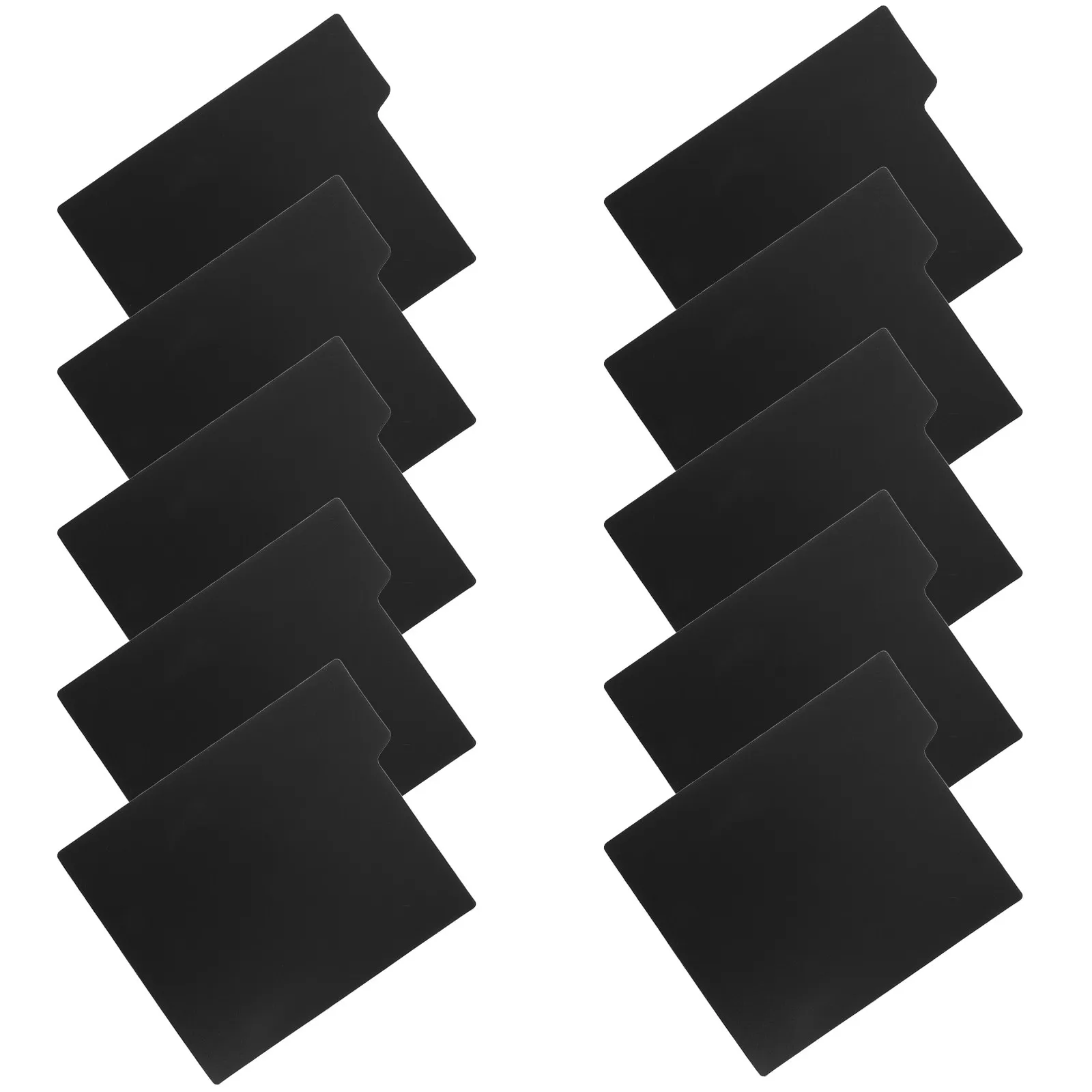 

10Pcs Vinyl Record Dividers Black Plastic 6x5 Inch Adjustable Shelf Separators Record Collection Organizer Album Sorting Label