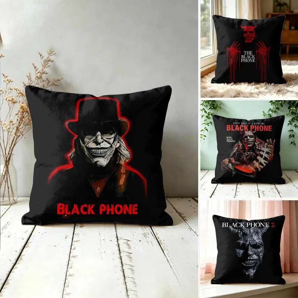 The Black Phone Singer Cushion Cover Square Decorative Throw Pillow 40x40cm For Sofa Bedroom Living Room Home Decor