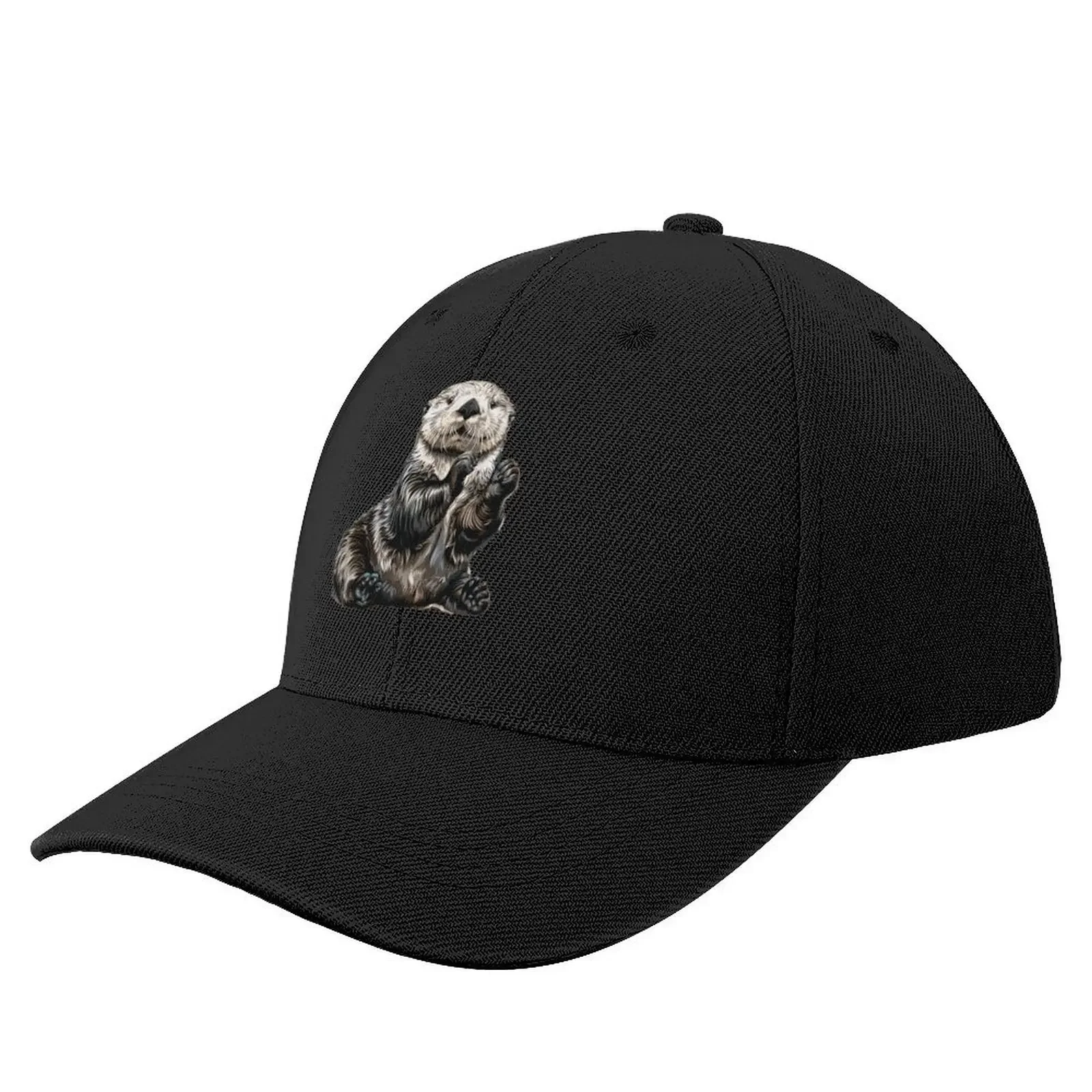 Sea Otter Waving Hello Baseball Cap New In The Hat Hip Hop Golf Hat derby hat For Women Men's