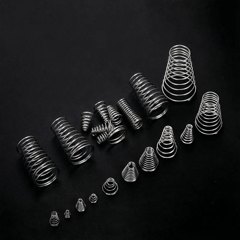 10/20/50pcs Wire Diameter 0.5mm 0.6mm 304 Stainless Steel Tower Springs Conical Cone Compression Spring Pressure Spring Taper