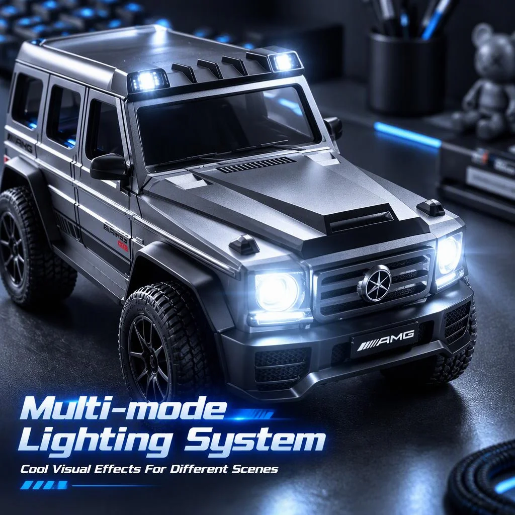 Mini Desktop RC Crawler, 2.4GHz Full Proportional Remote Control Climbing Car with TYPE-C Fast Charging, Tabletop Hobby Toy