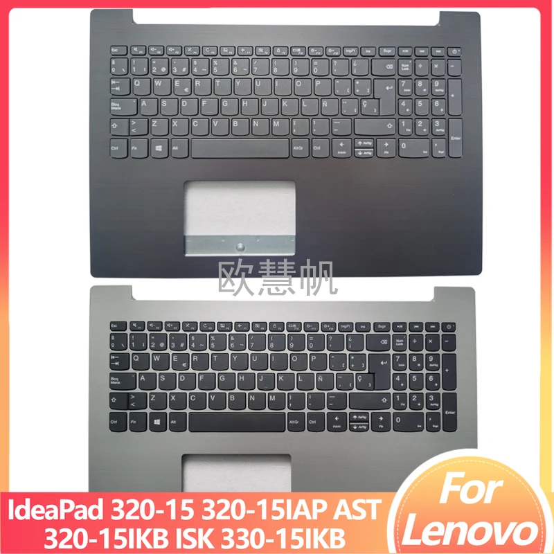 

M New SP Keyboard for Lenovo IdeaPad 320-15 320-15IAP 320-15AST 320-15IKB 320-15ISK 330-15IKB with Palmrest Upper Cover Case