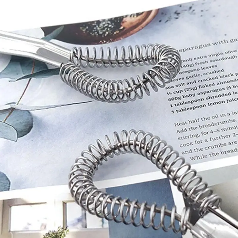 

G6KF Egg Beater Stainless Steel Hand Whisk Egg Mixer Durable Tool Heat Resistant Kitchen Whisks Household Gift