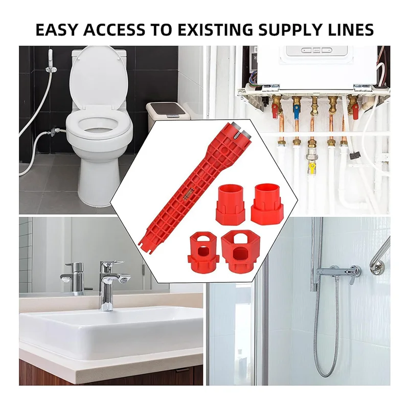 【Today-Only!】2X 14 In 1 Multifunctional Sink Faucet Installation Tool,Multifunctional Sink Faucet Installation Tool,Sink Knob To