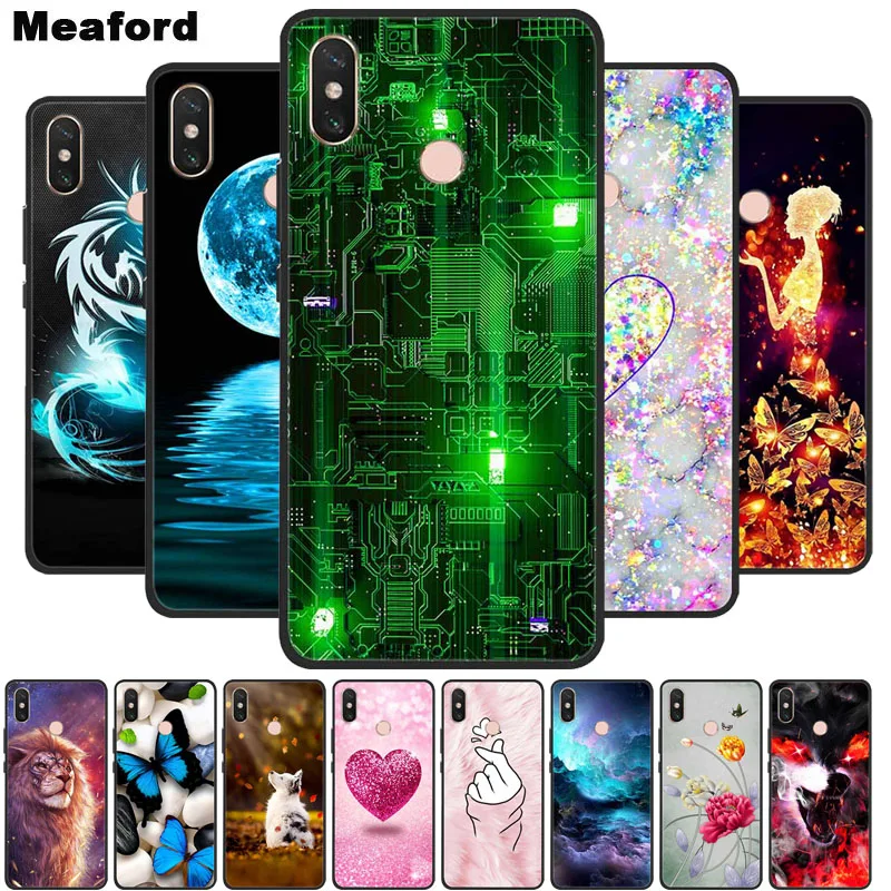 For Xiaomi Mi Max 3 Case Silicone Phone Case for Xiaomi Mi Max 2 Mix 2S TPU Black Coque Para Mi Mix3 Mix2s Max3 Max2 Cover Shell