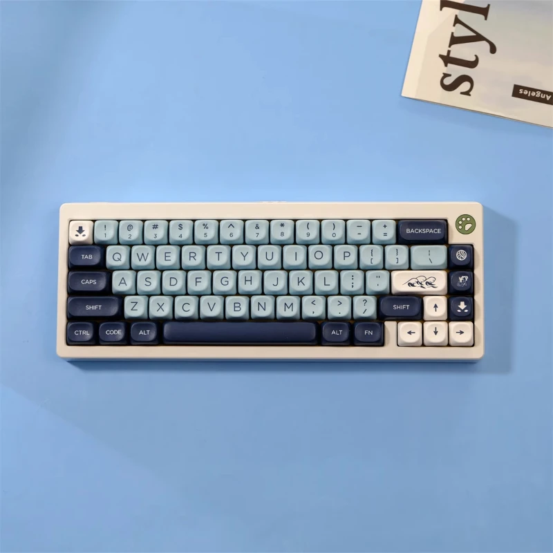 

126 клавиш MIZU MOA Profile PBT Keycap Сублимированные персонализированные колпачки для клавиш Cherry MX Switch Игровая механическая клавиатура