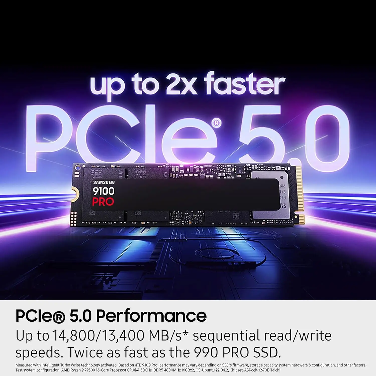 Samsung SSD 990 PRO/990 EVO/990EVO PLUS/9100 PRO PCIe 4.0/PCIe 5.0 NVMe M.2 2280 SSD Internal 1TB-Penyimpanan Peningkatan untuk PC/Laptop