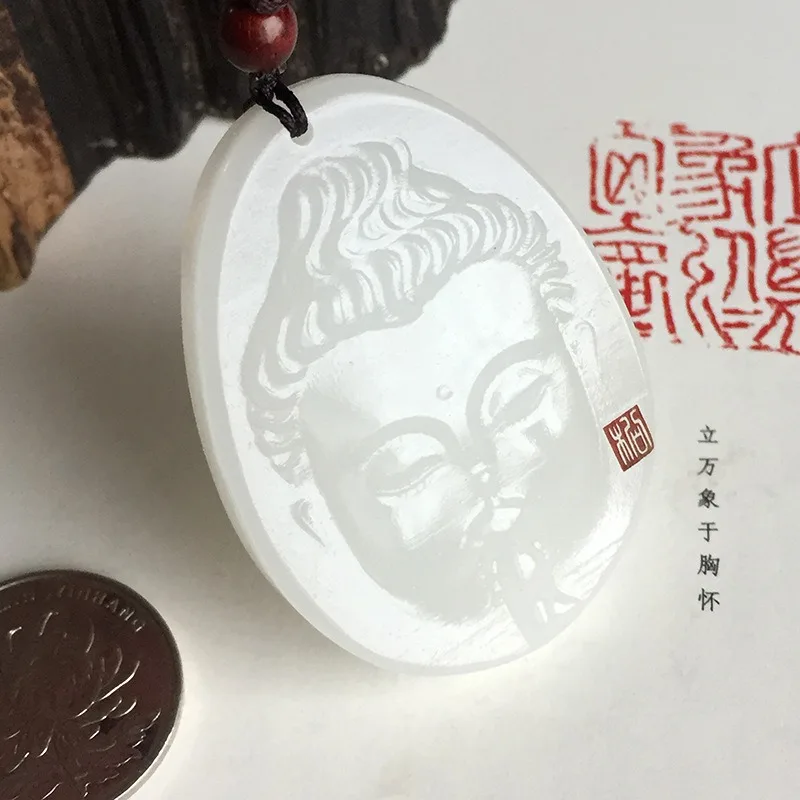 

Enlightenment Is Dedicated To Buddha Guanyin Pendant Men's and Women's Jade Pendant Necklace