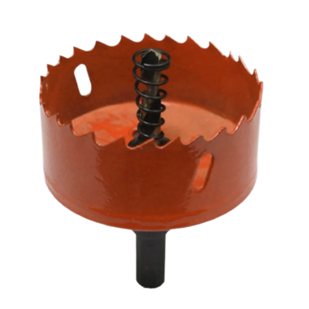 

50-65 мм сверло для кольцевой пилы, легкое удаление стружки, без скольжения, сверление по дереву, коронка, износостойкий биметаллический открывалка для отверстий из стали HSS