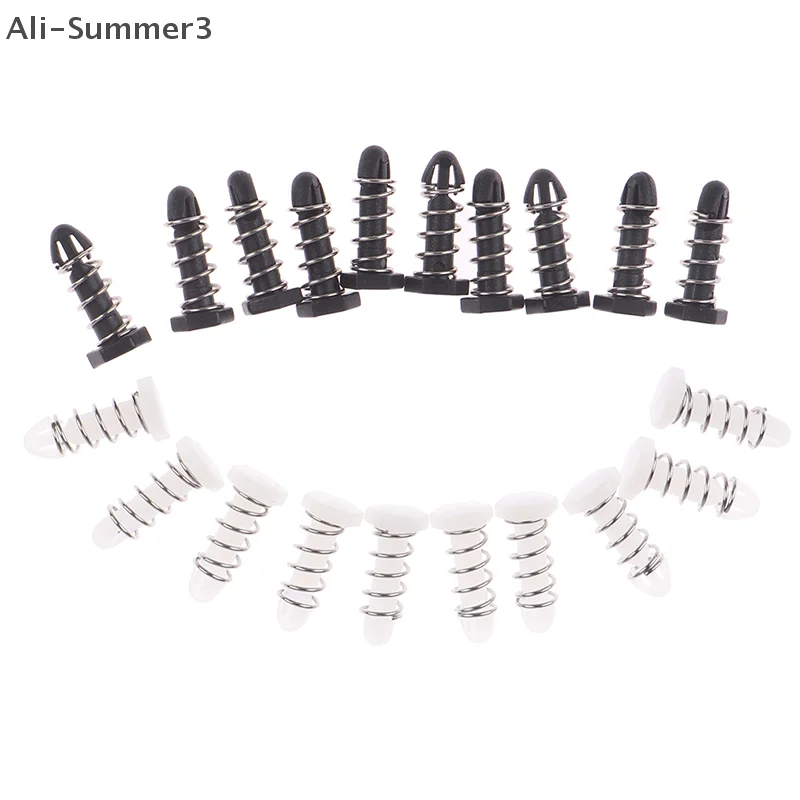 10pcs 14mm Plastic Nail Cooling Fan Spring Nails Heat Sink Clips