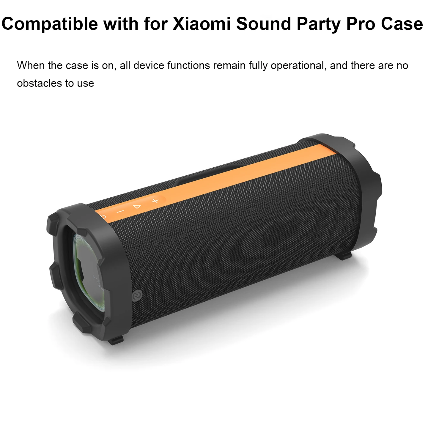 

Silicone Case for XiaoMi Sound Party Pro with Stand Function 1 1 Mold Precision Cutouts Anti Slip Base Protective Cover