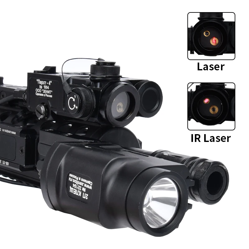 Imagem -03 - Klesch-lanterna Tática Metal Vermelho Verde ir Strobe Pointer Sight Airsoft Rifle Arma Ar15 Perst s 2u 2p