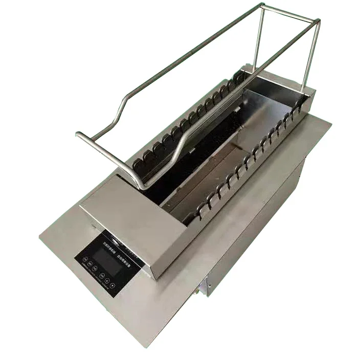 &Multi-function Automatic Rotary Oven /oversized Barbecue Machine /smokeless Electric Oven for Charcoal Bbq Grill with Skewer