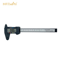 KATWAY 150mm 100mm Digital Vernier Caliper, Carbon Fiber Electronic Caliper Digital Display, Micrometer Measuring Tool HH-AA09