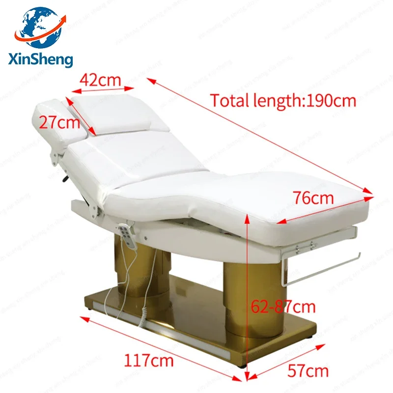 XingSheng سرير العناية بالجمال رفع كهربائي طاولة تدليك قابلة للتعديل أثاث صالون التجميل والمعدات كرسي خدمة التمريض