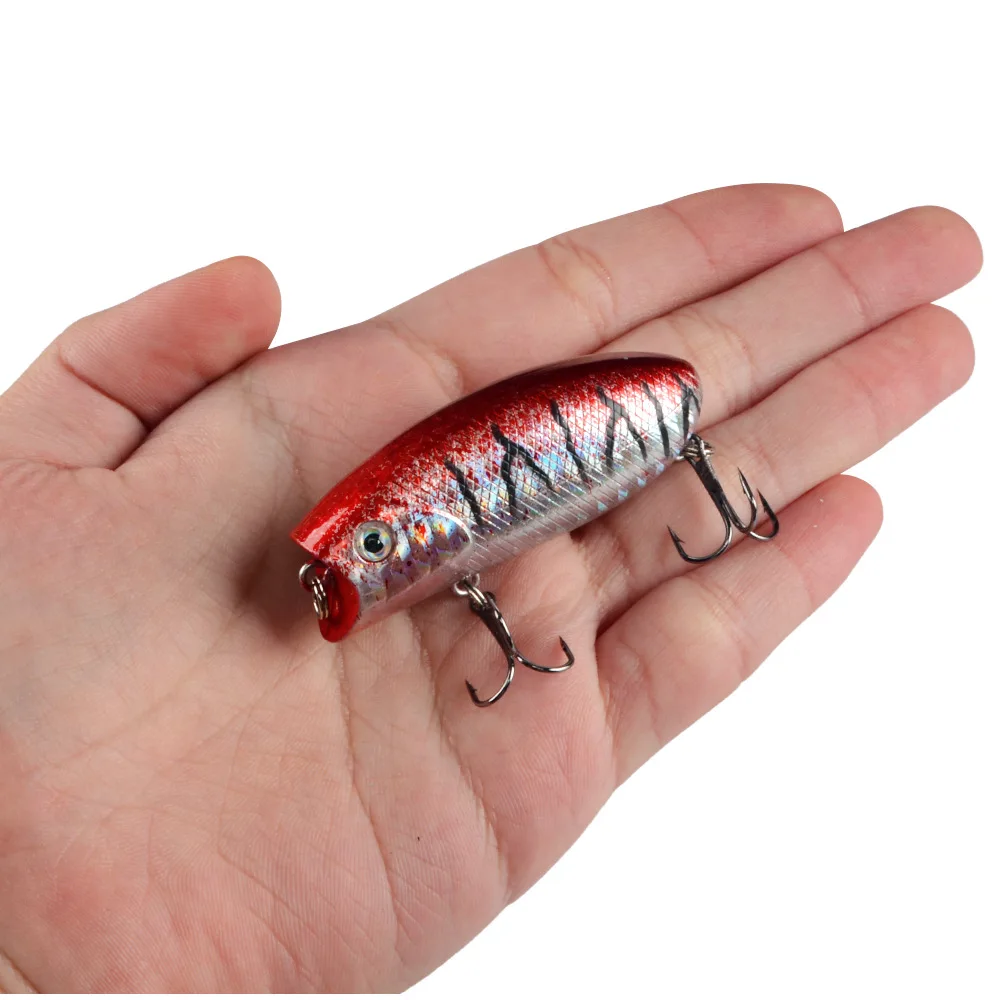 1pcs Crankbait Fishing Lures Floating Topwater Popper Pesca Hard Bait Artificial Wobblers For Pike Carp Trolling Fishing Tackle