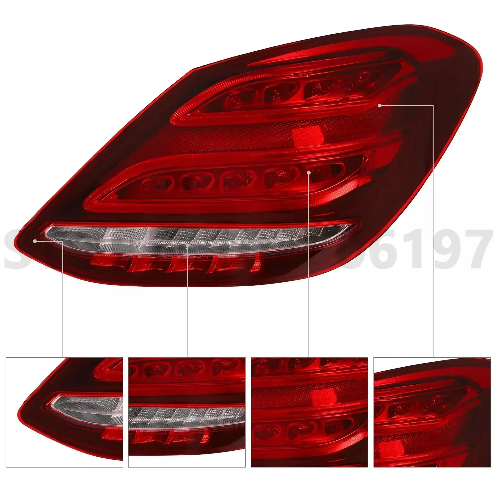 for 2014-2018 W205 Mercedes Benz C180 C200 C250 C260 C300 C350 C400 C43 C63 AMG LED Taillight Rear Light 2059060357 2049060457