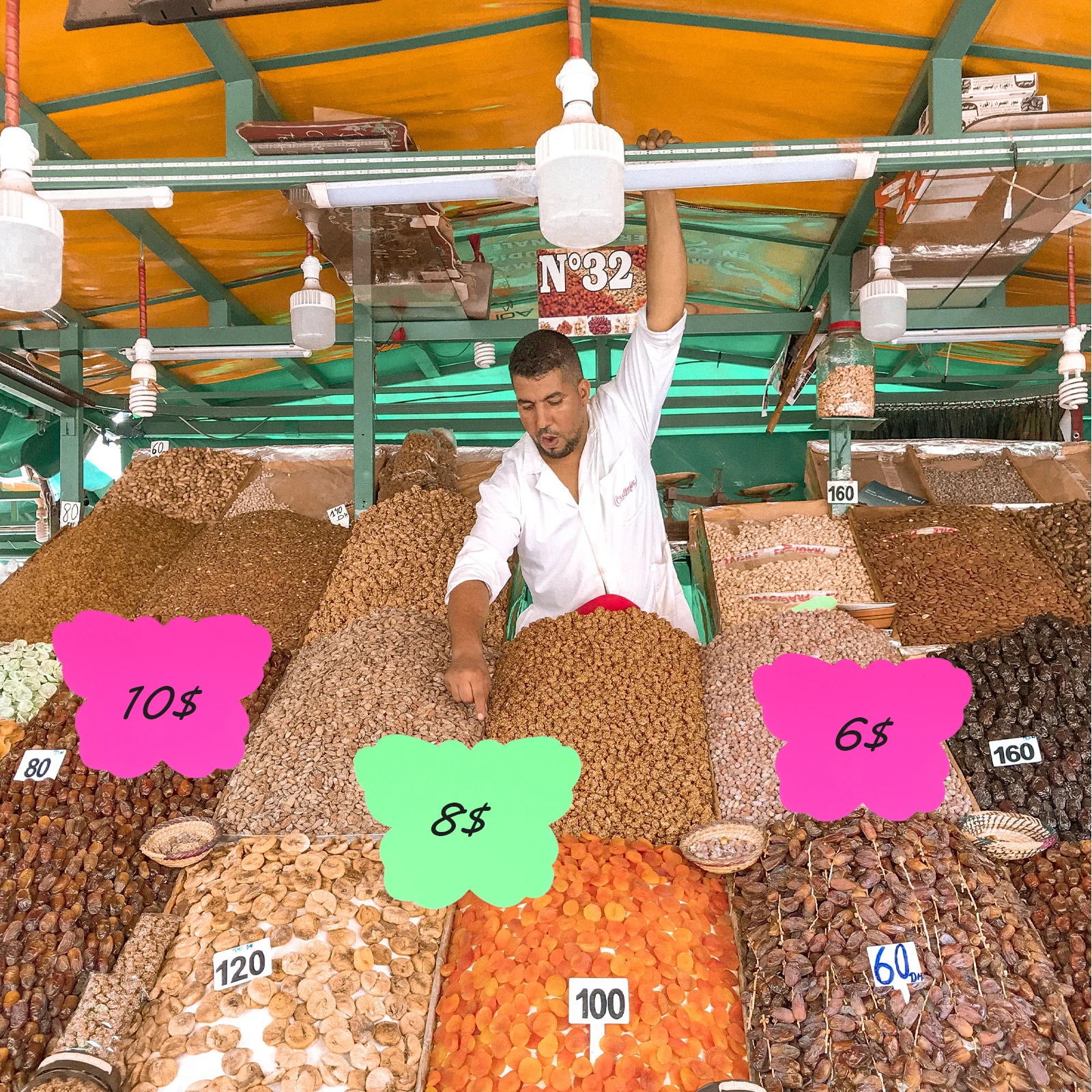 

100 Pcs Labels Price Tag Sticker Creative Commodity Fluorescence High-quality White Cardboard