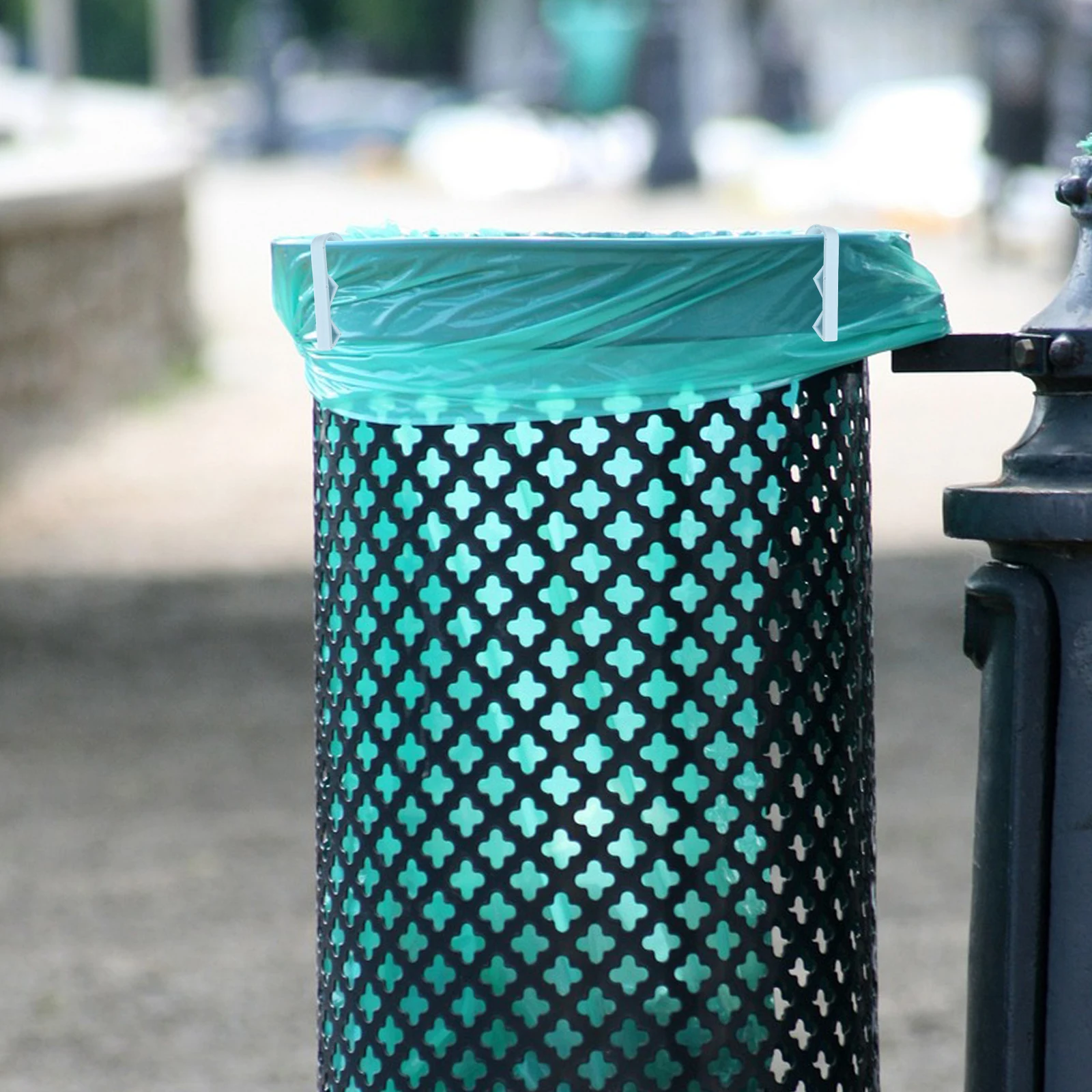 

20 Pcs Garbage Bag Clip Trash Can Clamp Anti Slip Waste Bins Holder Home Hotel Restaurant Plastic Long Lasting Stable