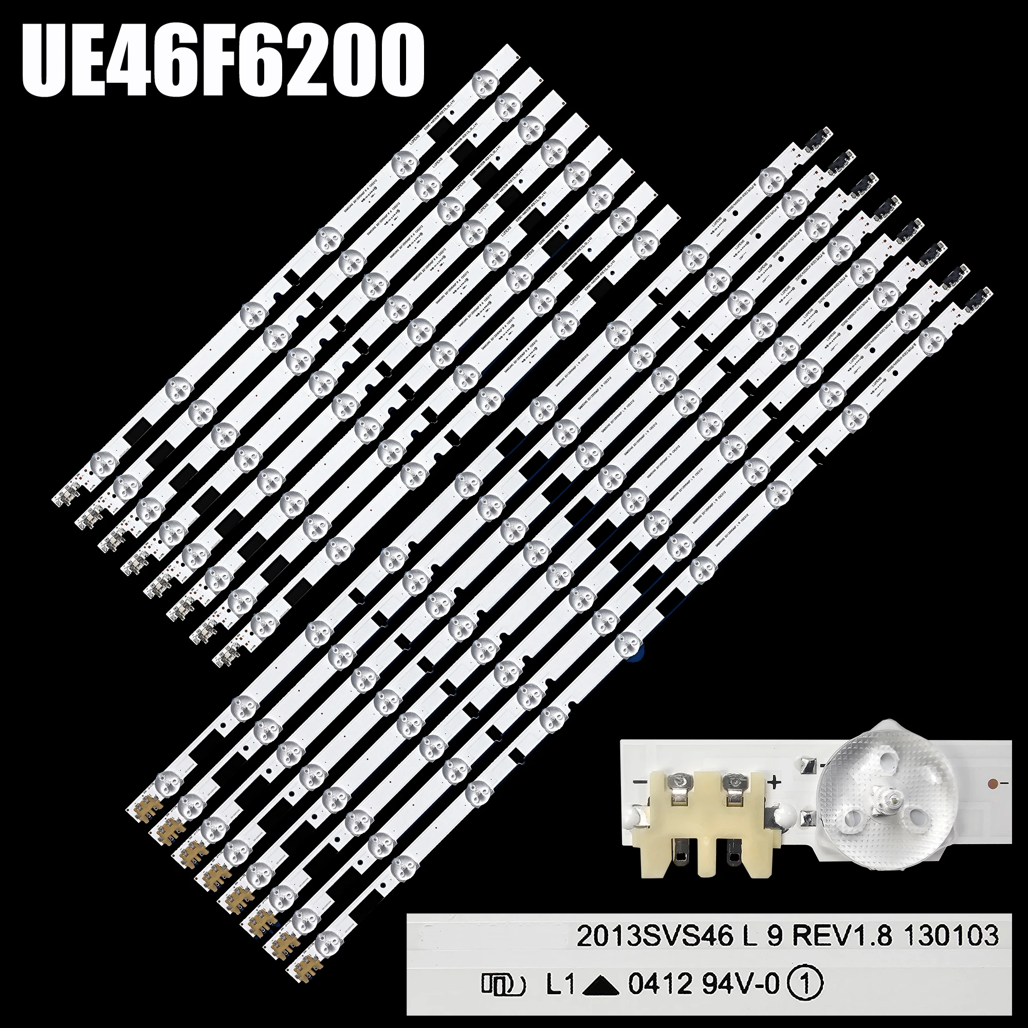 Faixa de retroiluminação LED para UE46F5080 UE46F6700 UE46F6740 UE46F6320AW UE46F5000 UE46F6500 UE46F6320 UE46F6700 UE46F6740