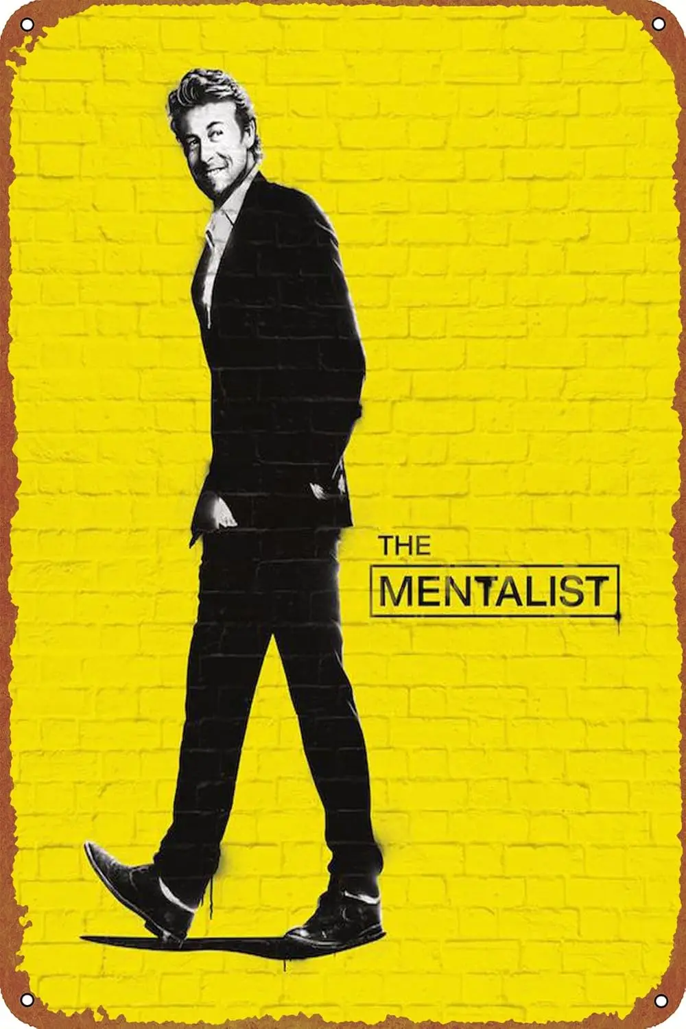 The Mentalist Movie Poster Vintage Look Tin Metal Sign Wall Decoration 8x12 Inches