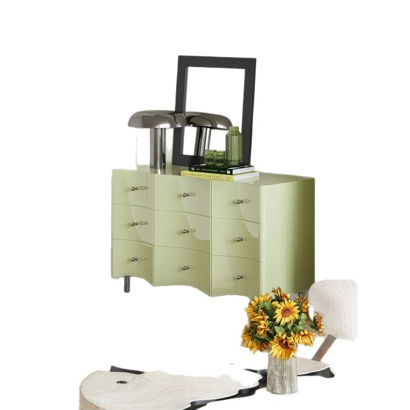 

Cabinet simple light luxury bedroom storage living room porch storage nine