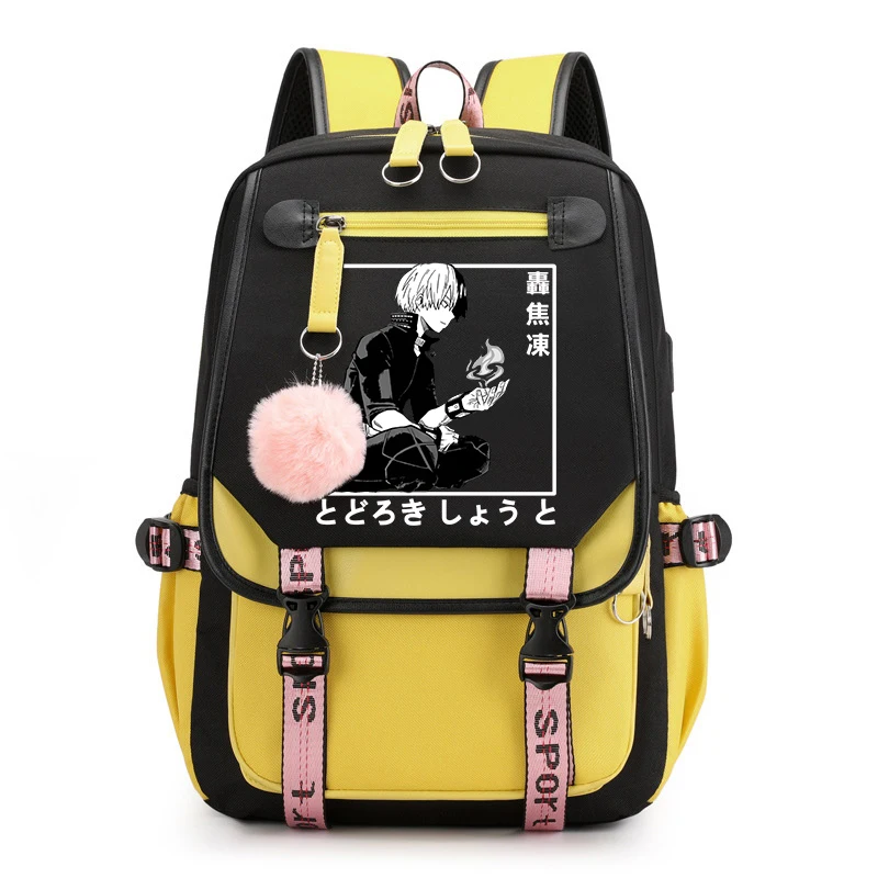 Anime Todoroki Shoto Print Bookbag Backpack Woman Daypack Teen Boy Girl Bags Laptop/Travel Bags