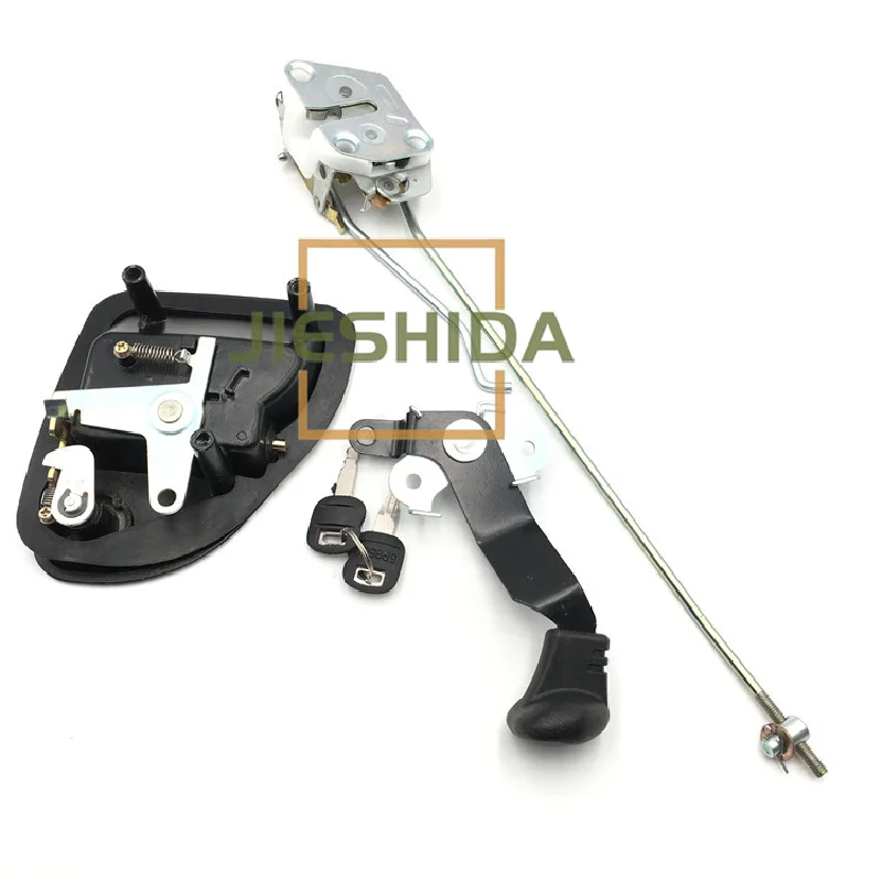 For Lishide SC150/210/220/230/260/360 cab door lock assembly inner and outer handle lock block excavator accessories1