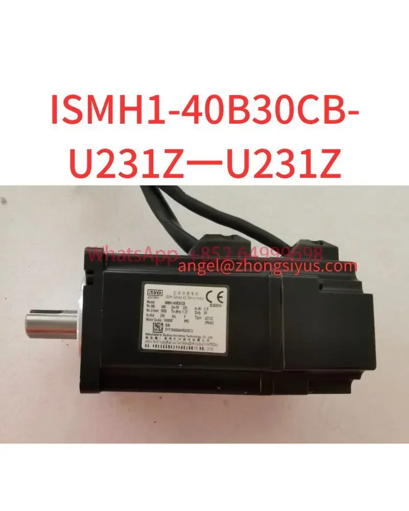Used 400W servo motor ISMH1-40B30CB-U231Z-U231Z