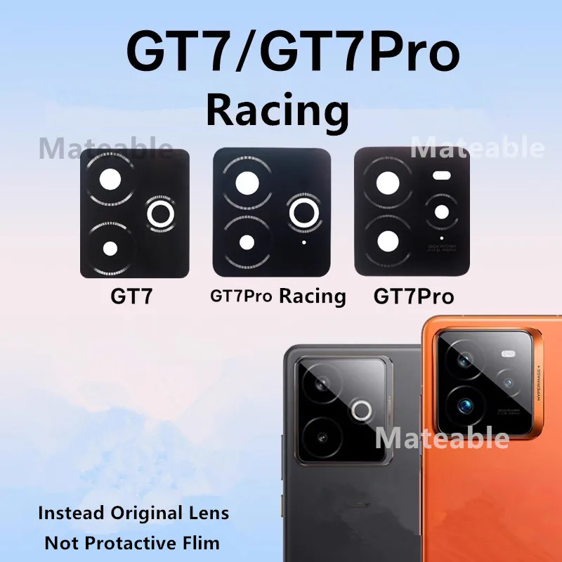 

GT7 GT7Pro Camera Lens For Realme GT 7 Pro Racing 7Pro Camera Glass Housing Rear Back Lens Cover Repair Parts