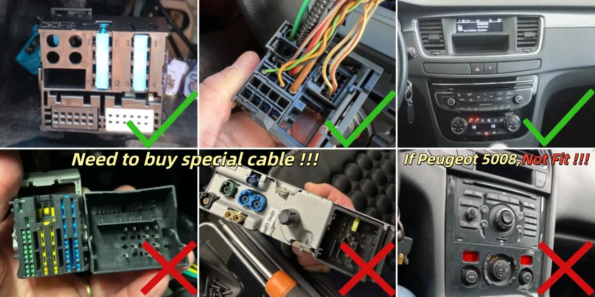 Android Autoradio für Peugeot 508 SW Citroen DS5 C5 2011-2018, kabelloses CarPlay & Android Auto, GPS-Navigation, Multimedia, Lenkradsteuerung