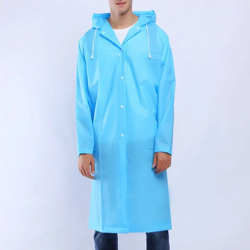 Fashion and transparent EVA raincoat manufacturer, outdoor environmental protection tourism foreign trade adult  poncho