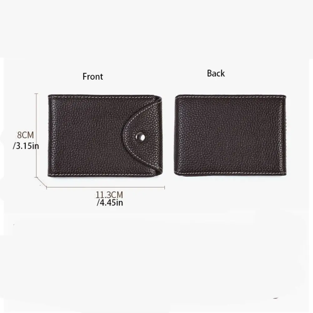 High Quality Solid Color Men Purse Foldable Multi-position Male Zipper Coin Pocket Ultrathin Durable Card Bag Travel