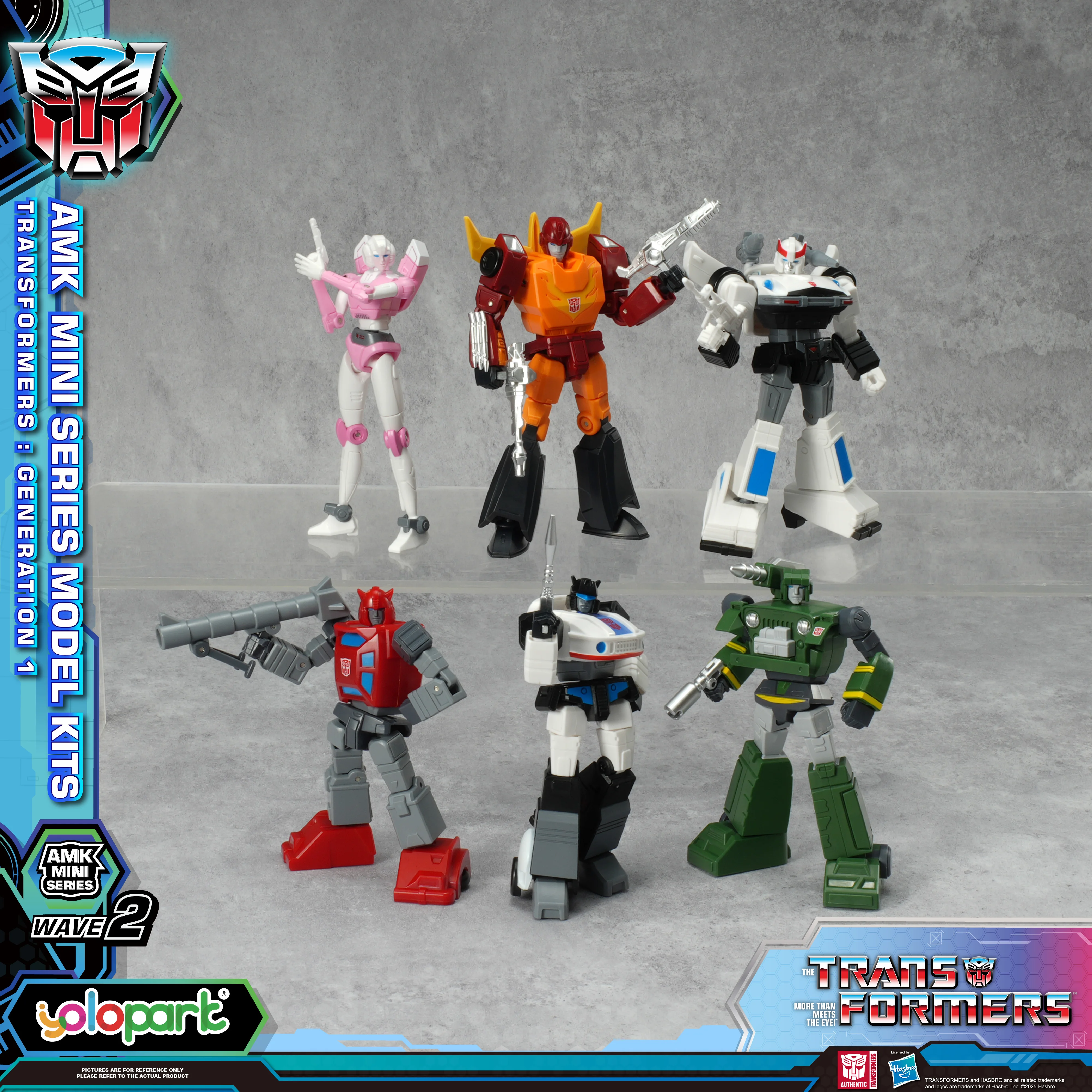 YOLOPARK TRANSFORMERS GENERATION ONE: AMK MINI Series Model Hound Jazz Prowl Cliffjumper Rodimus Prime Arcee Gift Toy view 5