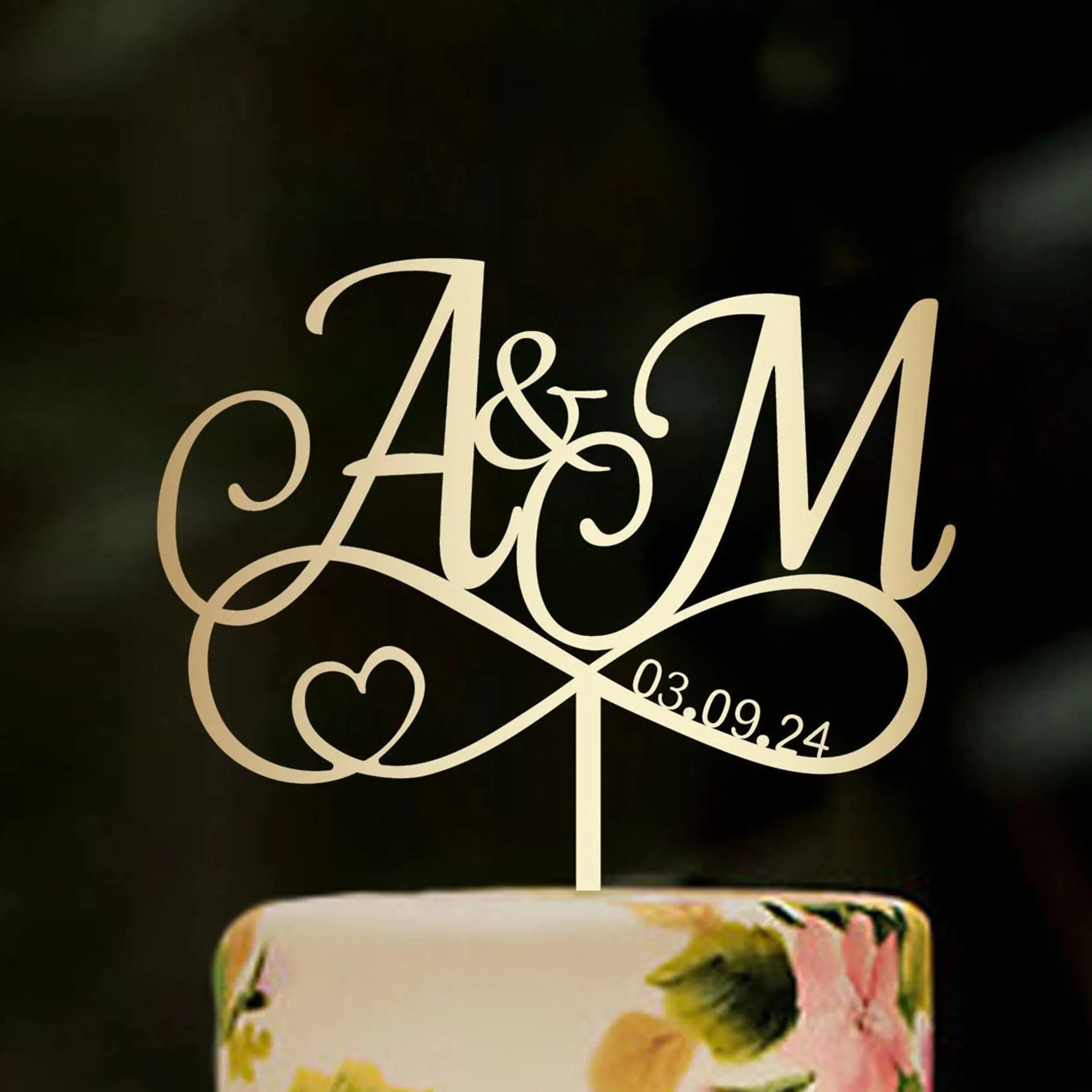 Персонализированный топпер для свадебного торта «Мистер и миссис» с именем на свадьбу, день рождения, юбилей для невесты и жениха, товары для вечеринок и мероприятий