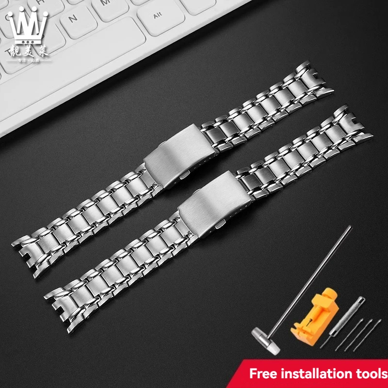 For Casio 3745 Steel Strap EF-312D-1A EFR-300 EFR 300 Specialized Solid Stainless Steel Watch Strap Chain Accessories