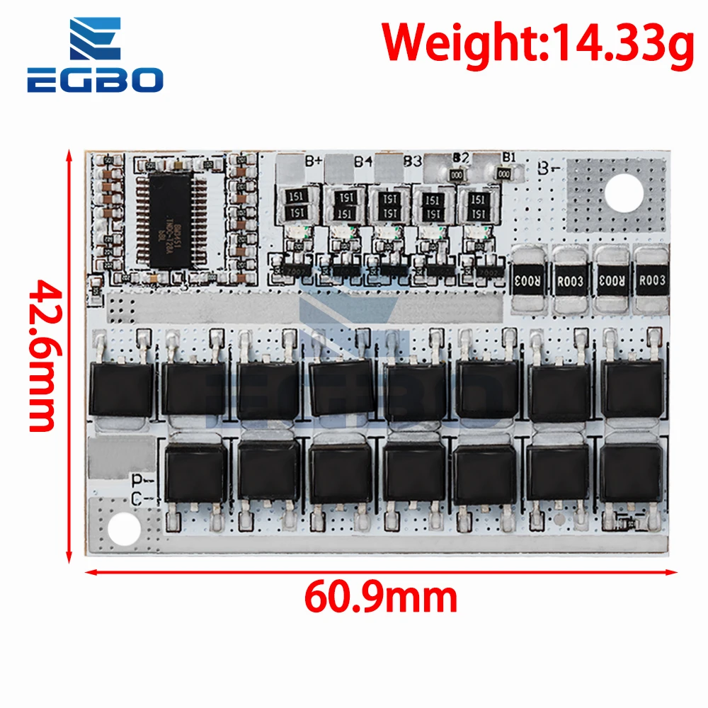 3S/4/4S/5S Bms 12V 16.8V 21V 3.7V 100a Li-ion Lmo ternary Lithium Pin Bảo Vệ Mạch Li-Polymer Cân Bằng Sạc