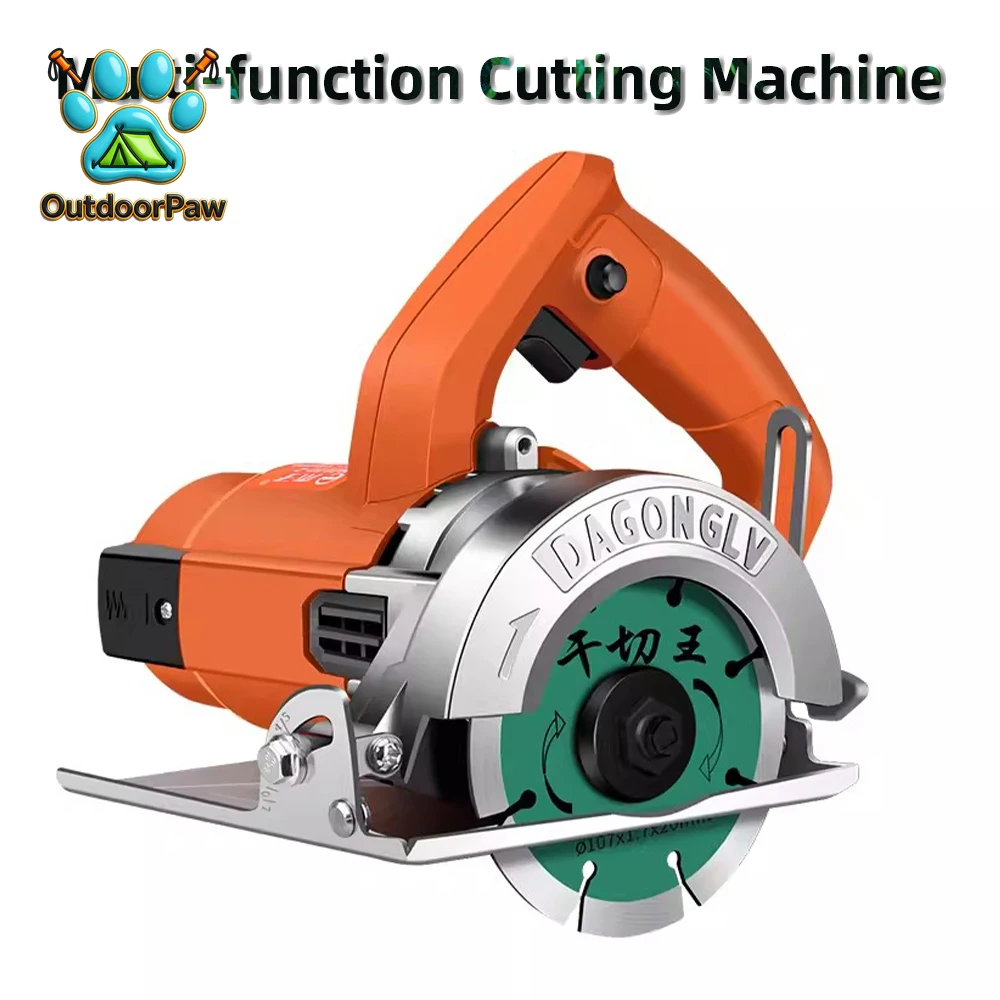 Electric Cutting Machine Household Tile Stone Marble Woodworking Multifunctional Portable Electric Saw Slotting Machine