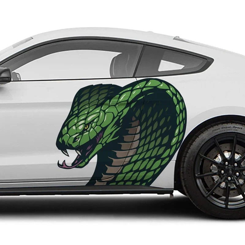 Viper Head Car Decal Livery Limited Edition Exclusively Designed In-house and Printed on Premium Vinyl 2 Piece Set