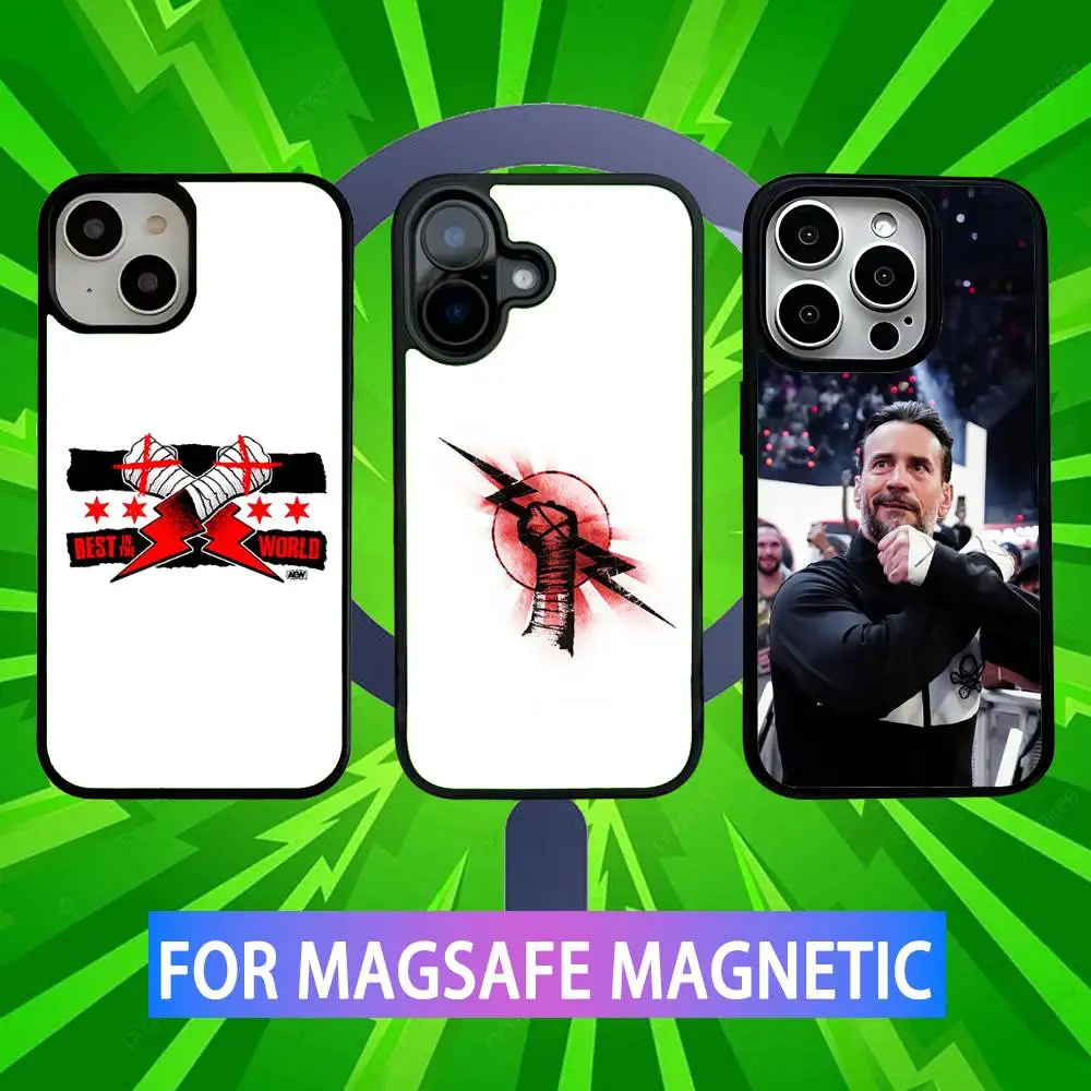 

CM P-Punk Phone Case For iPhone 16,15,14,13,12,11,Pro,Max,Plus,Mini,SE New Magsafe Magnetic Wireless Charging